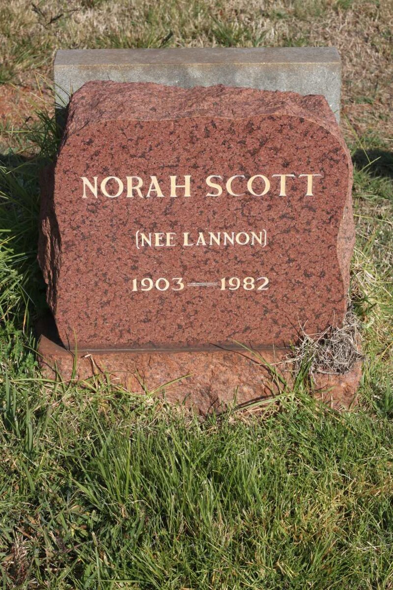 SCOTT Norah nee LANNON 1903-1982