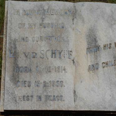 SCHYFF H.J., v.d. 1914-1956