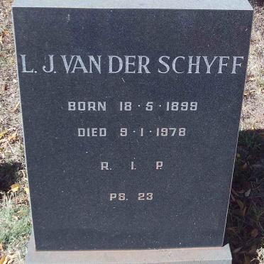 SCHYFF L.J., van der 1899-1978