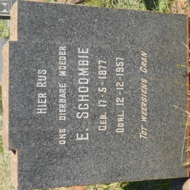 SCHOOMBIE E. 1877-1957