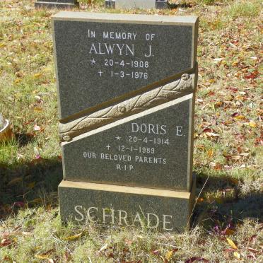 SCHRADE Alwyn J. 1908-1976 &amp; Doris E. 1914-1989