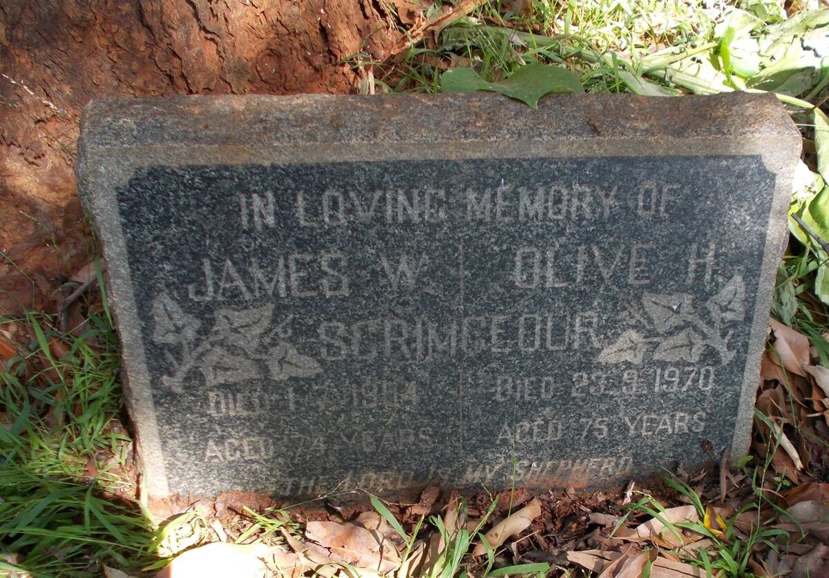 SCRIMGEOUR James W. -1954 :: SCRIMGEOUR Olive H. -1970