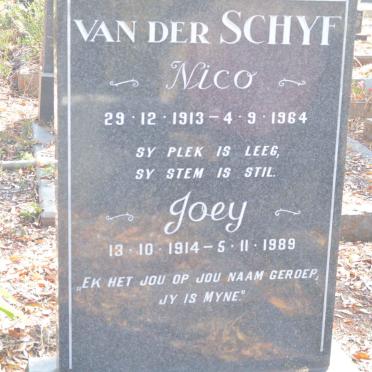 SCHYF Nico, van der 1913-1964 &amp; Joey 1914-1989