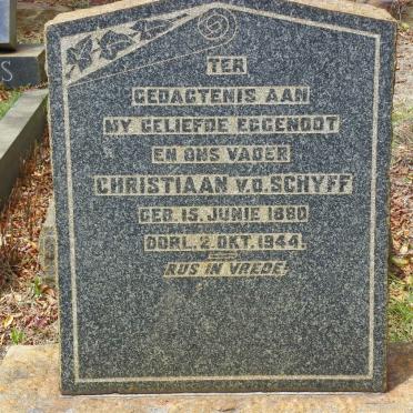 SCHYFF Christiaan, v.d. 1880-1944