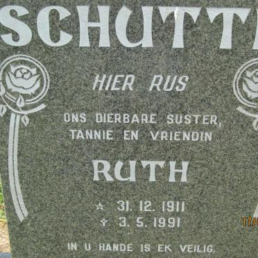 SCHUTTE Ruth 1911-1991