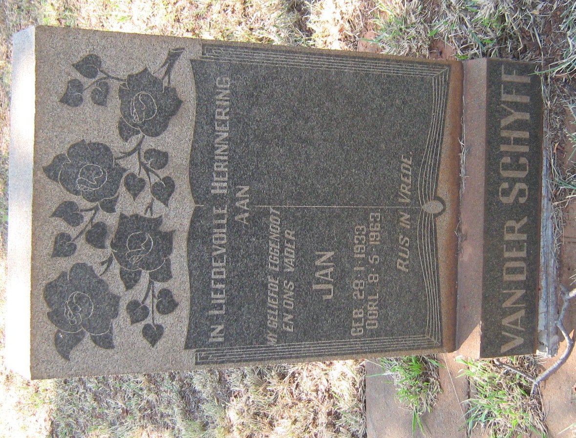 SCHYFF Jan, van der 1933-1963