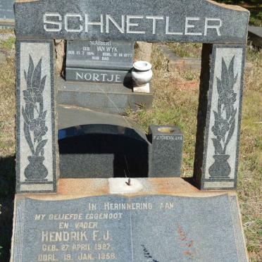 SCHNETLER Hendrik F.J. 1927-1958