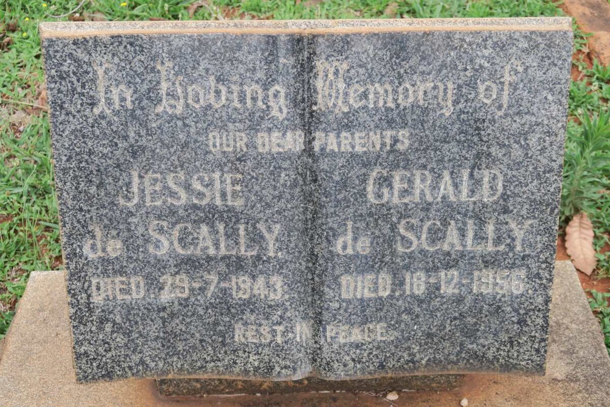 SCALLY Gerald, de -1956 &amp; Jessie -1943