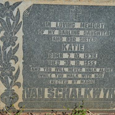 SCHALKWYK Katie, van 1938-1955