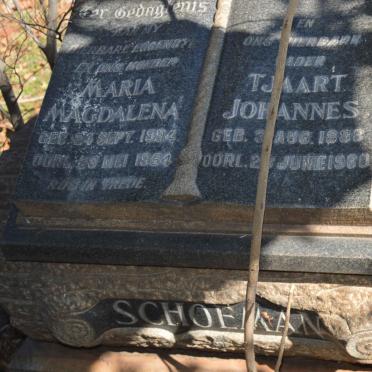 SCHOEMAN Tjaart Johannes 1888-1960 &amp; Maria Magdalena 1894-1954