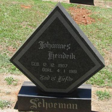 SCHOEMAN Johannes Hendrik 1907-1981