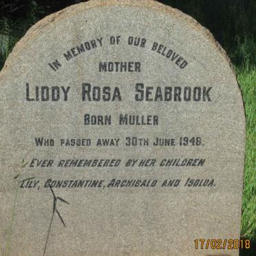 SEABROOK Liddy Rosa nee MULLER -1948