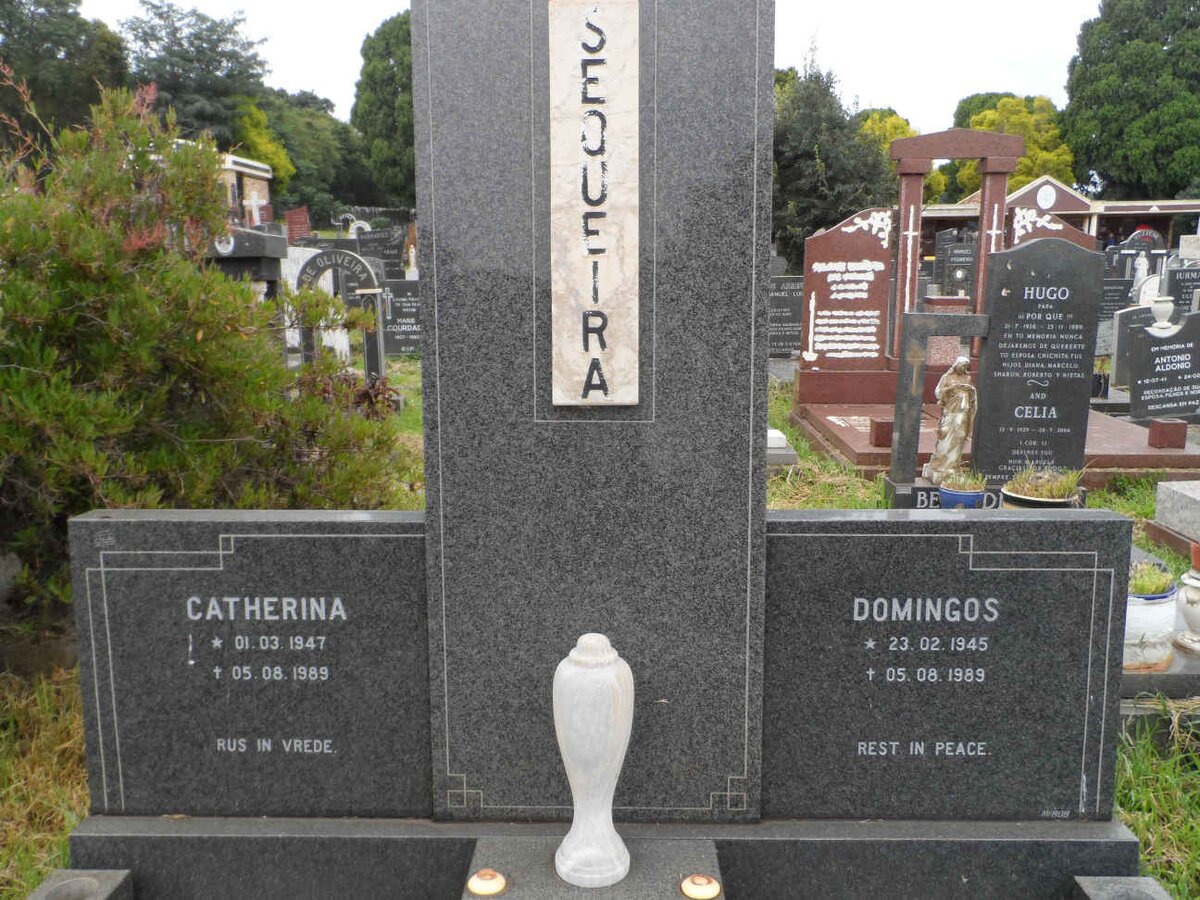 SEQUEIRA Domingos 1945-1989 &amp; Catherina 1947-1989