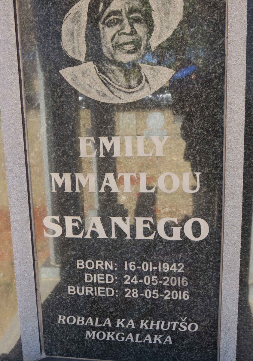 SEANEGO Emily Mmatlou 1942-2016