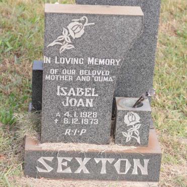 SEXTON Isabel Joan 1928-1973