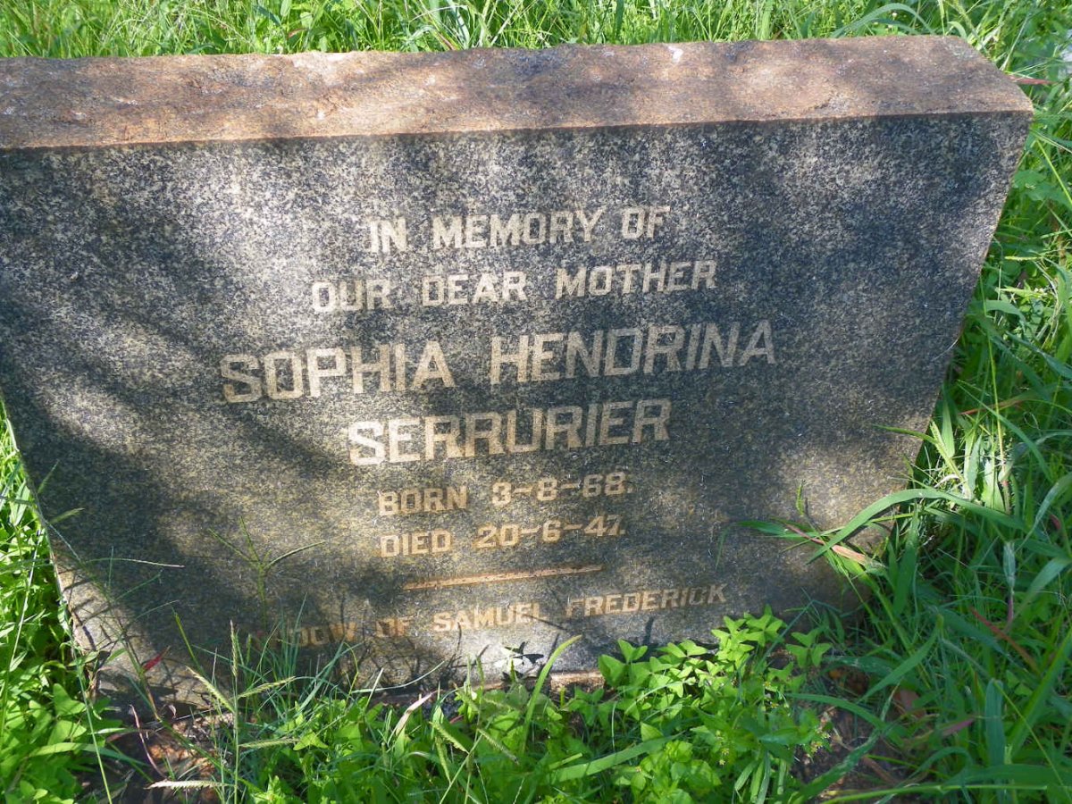 SERRURIER Sophia Hendrina 1868-1947