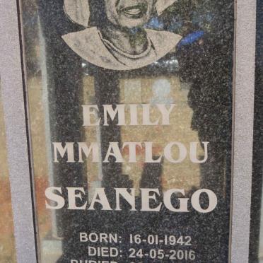 SEANEGO Emily Mmatlou 1942-2016