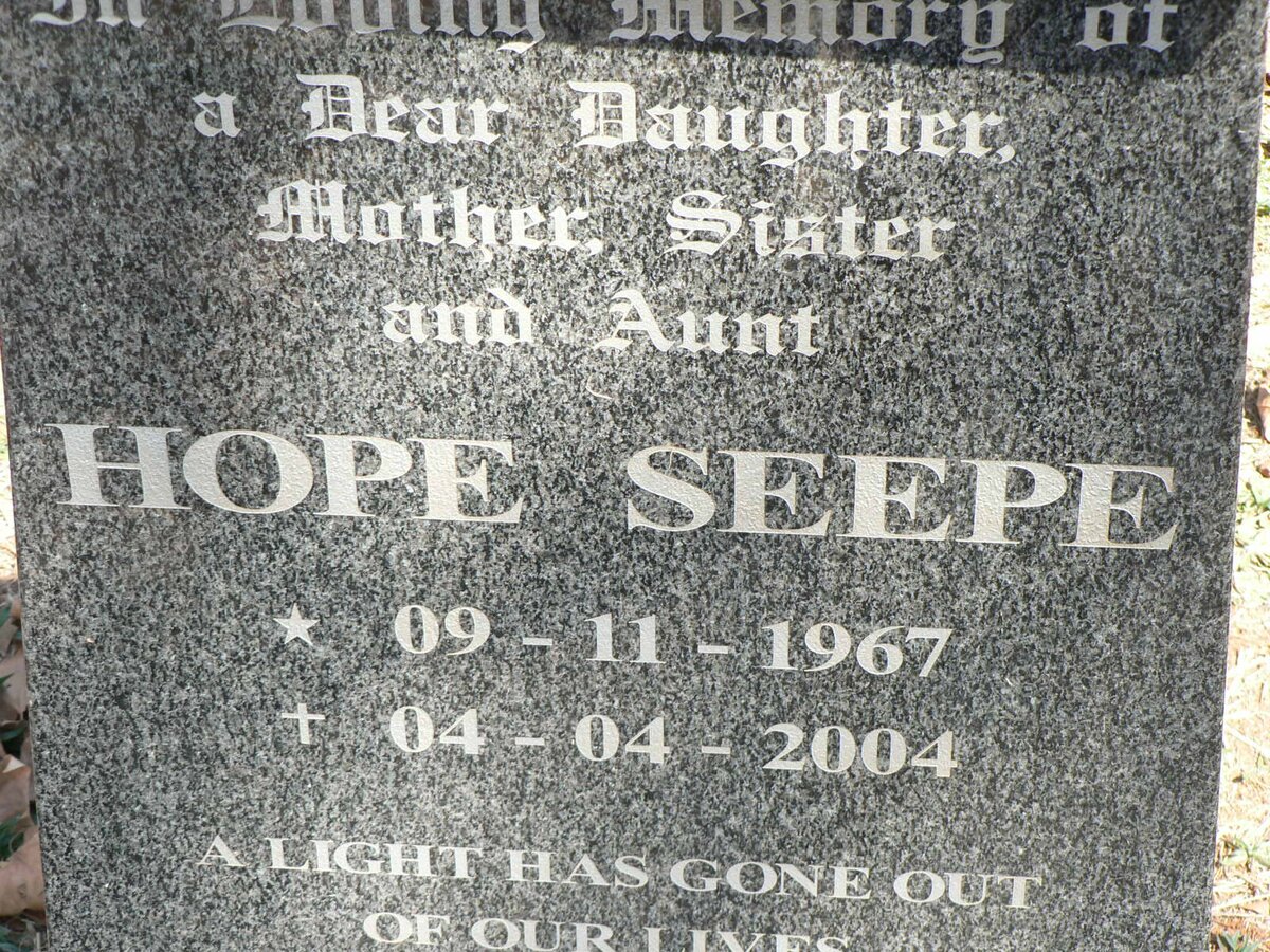 SEEPE Hope 1967-2004