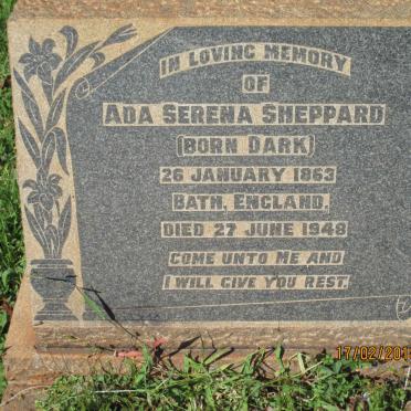 SHEPPARD Ada Serena nee DARK 1863-1948