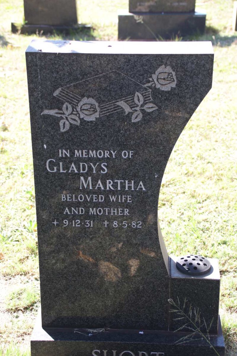 SHORT Gladys Martha 1931-1982
