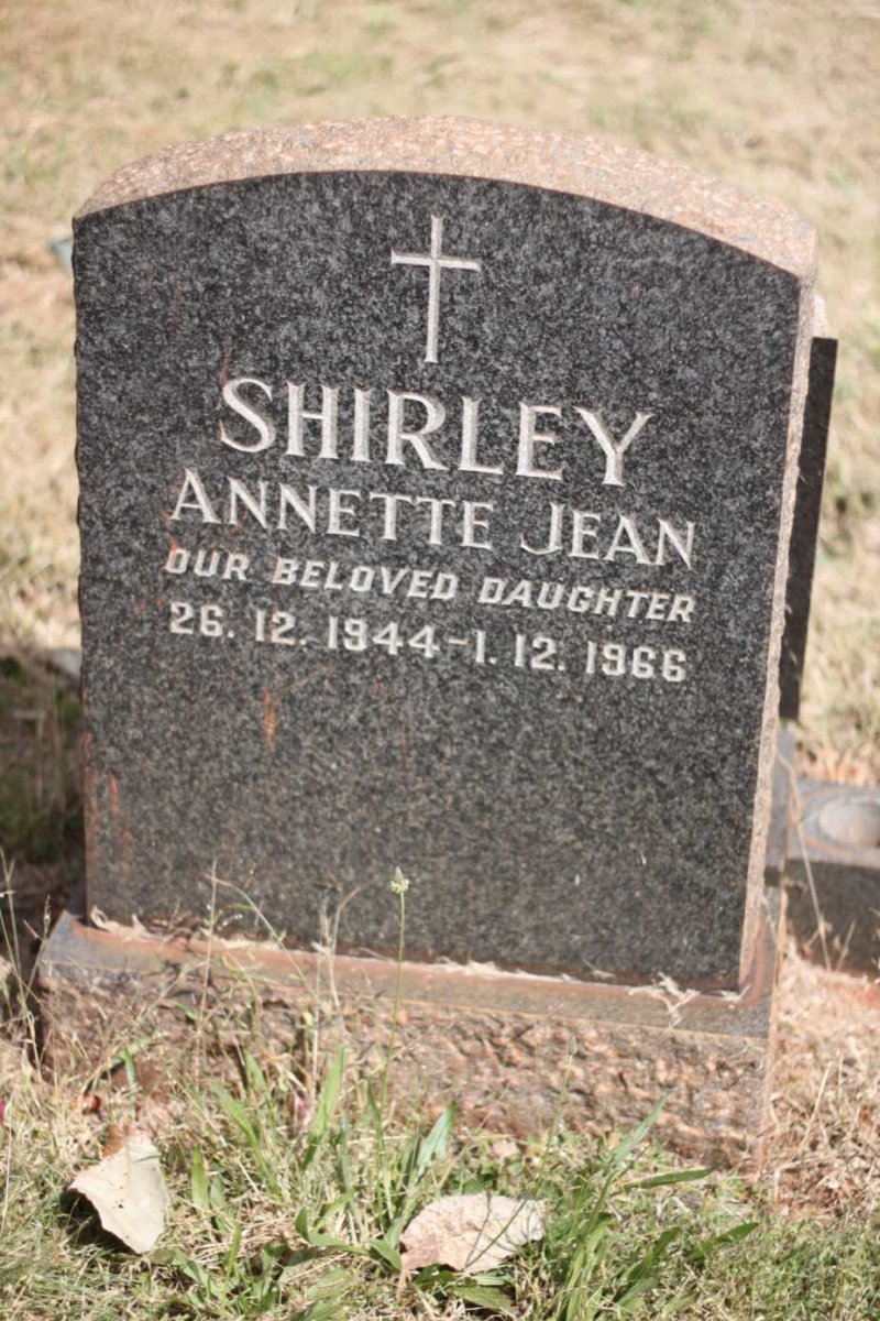 SHIRLEY Annette Jean 1944-1966