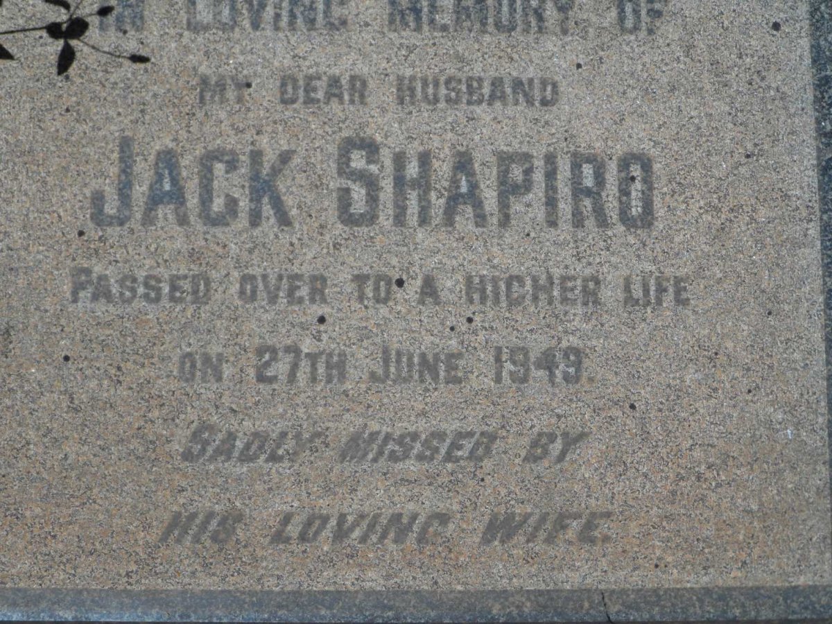 SHAPIRO Jack -1949