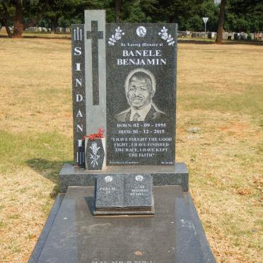 SINDANI Banele Benjamin 1955-2015