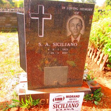 SICILIANO S.A. 1923-2007 &amp; Elisa 1931-2022
