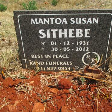 SITHEBE Mantoa Susan 1931-2012