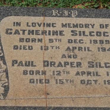 SILCOCK Paul Draper 1884-1963 &amp; Catherine 1889-1949