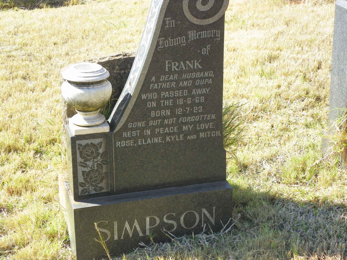 SIMPSON Frank 1923-1968
