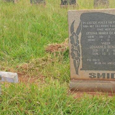 SMIDT Johannes Hendrik 1880-1972 &amp; Gesina Maria Beadrix 1880-1965 
