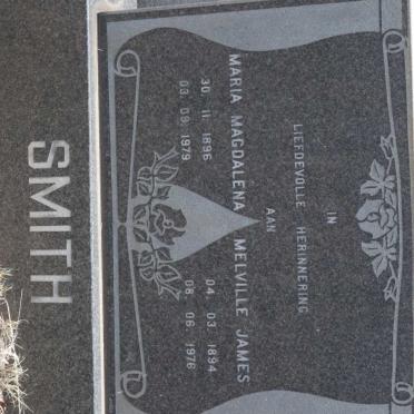 SMITH Melville James 1894-1976 &amp; Maria Magdalena 1896-1979