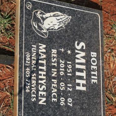 SMITH Boetie 1951-2016