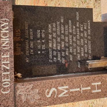 SMITH Nicolaas Stephanus Coetzee 1926-1975