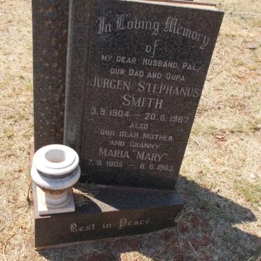SMITH Jurgen Stephanus 1904-1967 &amp; Maria 1905-1983