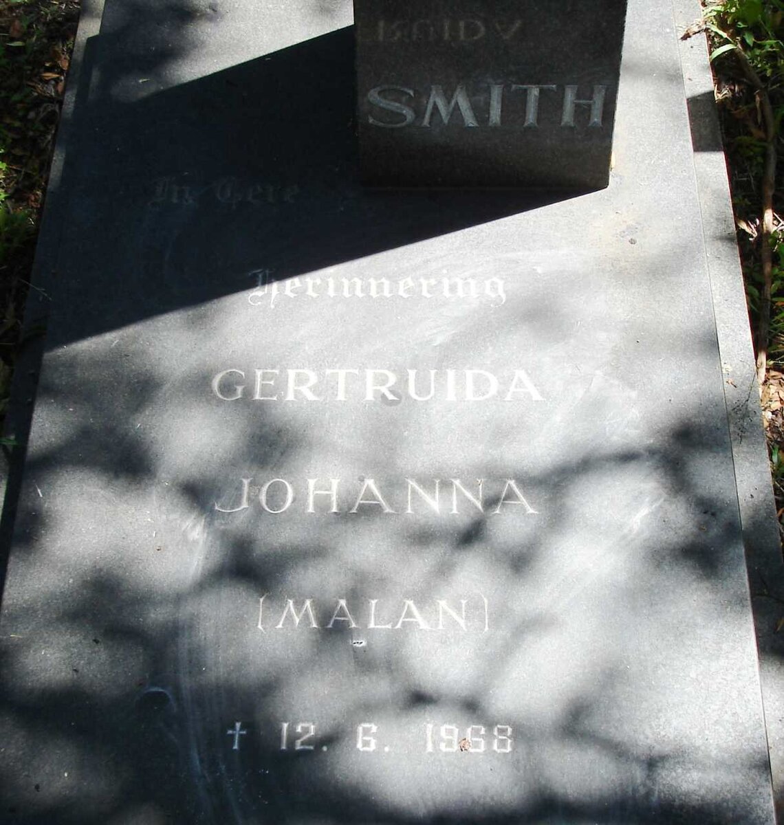 SMITH Gertruida Johanna nee MALAN -1968