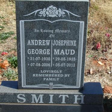 SMITH Andrew George 1930-2006 &amp; Josephine Maud 1935-2012