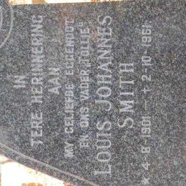SMITH Louis Johannes 1901-1961