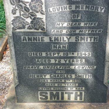 SMITH Henry Charles -1950 &amp; Annie Emily -1945