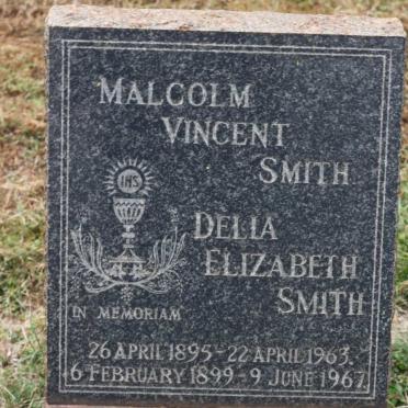 SMITH Malcolm Vincent 1895-1963 &amp; Delia Elizabeth 1899-1967