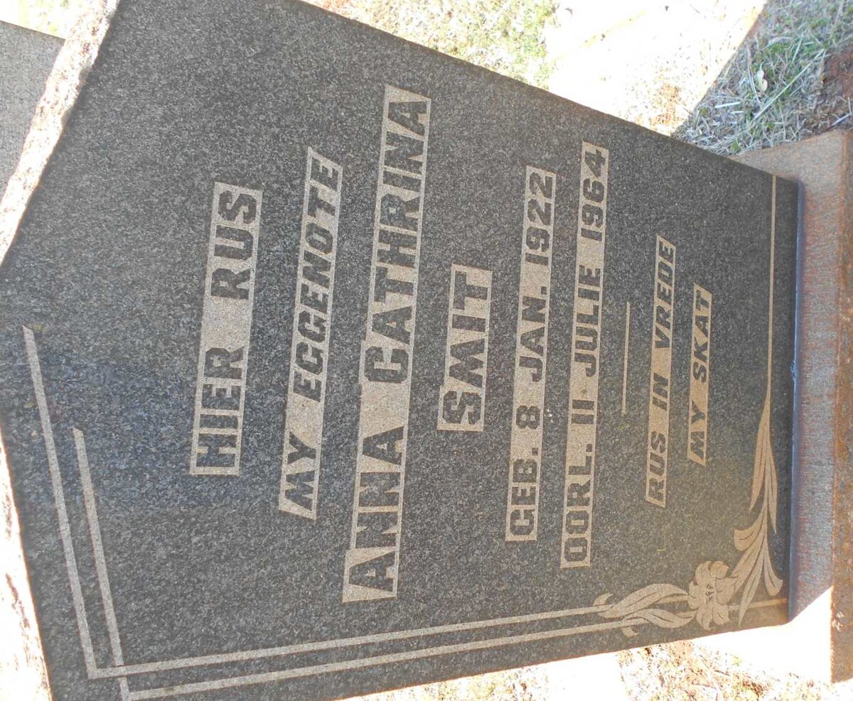 SMIT Anna Cathrina 1922-1964