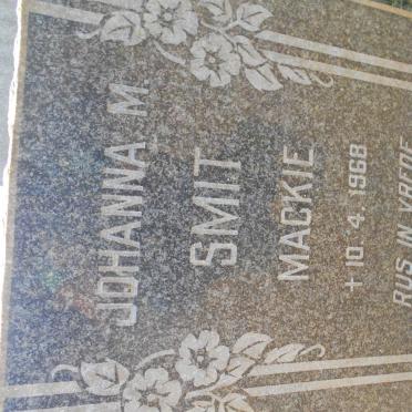 SMIT Johanna M. nee MACKIE -1968