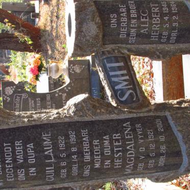 SMIT Guillaume 1922-1992 &amp; Hester Magdalena V.D. VYVER 1921-2001 :: SMIT Alec Herbert 1945-1964