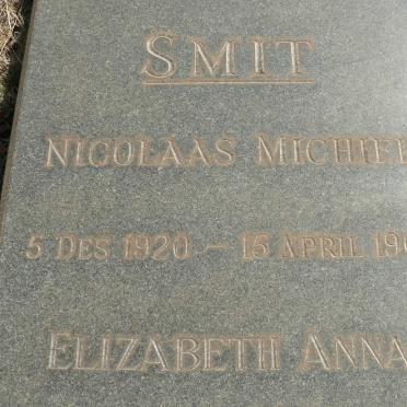 SMIT Nicolaas Michiel 1920-1963 &amp; Elizabeth Anna Johanna 1924-1984