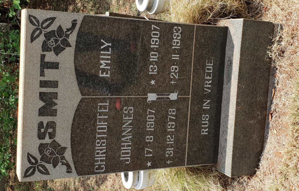 SMIT Christoffel Johannes 1907-1978 &amp; Emily 1907-1993