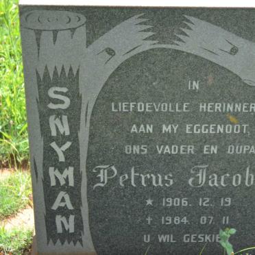 SNYMAN Petrus Jacobus 1906-1984