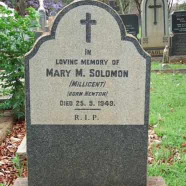 SOLOMON Mary Millicent nee NEWTON -1949