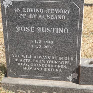 SOUSA Jose Justino, de 1948-2007