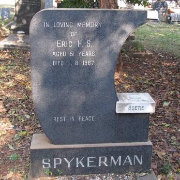 SPYKERMAN Eric H.S. -1967